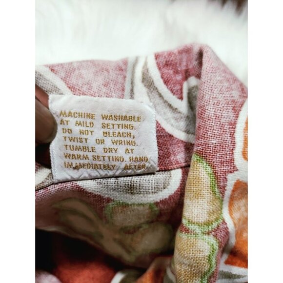 Barefoot in Paradise Cotton Floral Hawaiin Short Sleeve Polo Shirt Men's L Tall - Picture 8 of 12